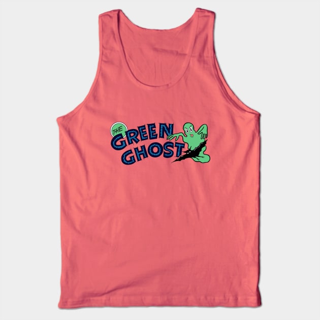 Green Ghost Tank Top by CoverTales